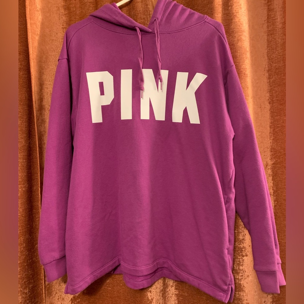 VS PINK Brand Purple Hoodie Size Large Good Condition No Defects